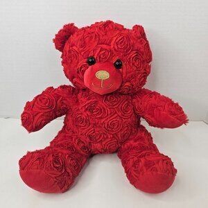 Build A Bear Red Roses Teddy Plush Stuffed Animal Toy